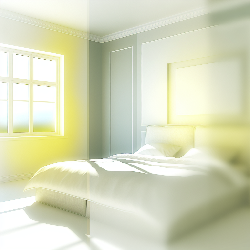 Morning light in bedroom