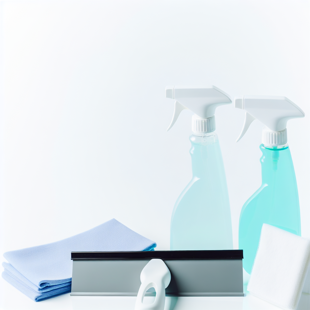 Window cleaning tools and supplies