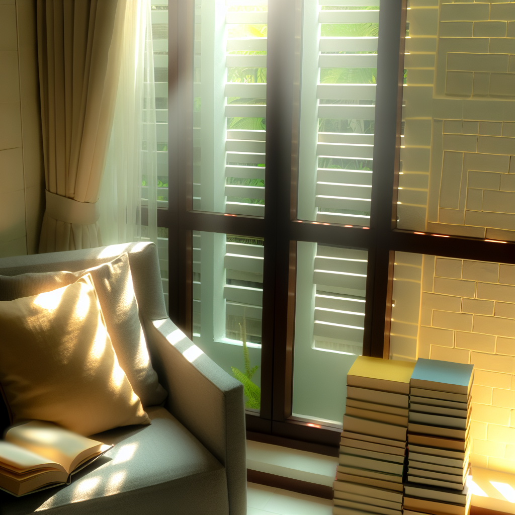 Reading nook with optimized natural light